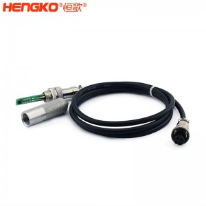 恒歌直銷不銹鋼RHT-H20-B平頭溫濕度傳感器探頭帶電線，用于農業大棚