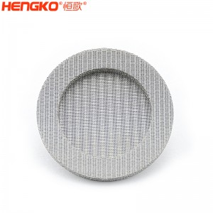 濾芯廠家不銹鋼316燒結(jié)網(wǎng)過濾片呼吸金屬孔隙均勻透氣,水處理過濾用