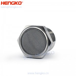 恒歌生產(chǎn)絲網(wǎng)燒結(jié)316不銹鋼平頭消聲器,消音耐用不銹鋼氣動過濾元件