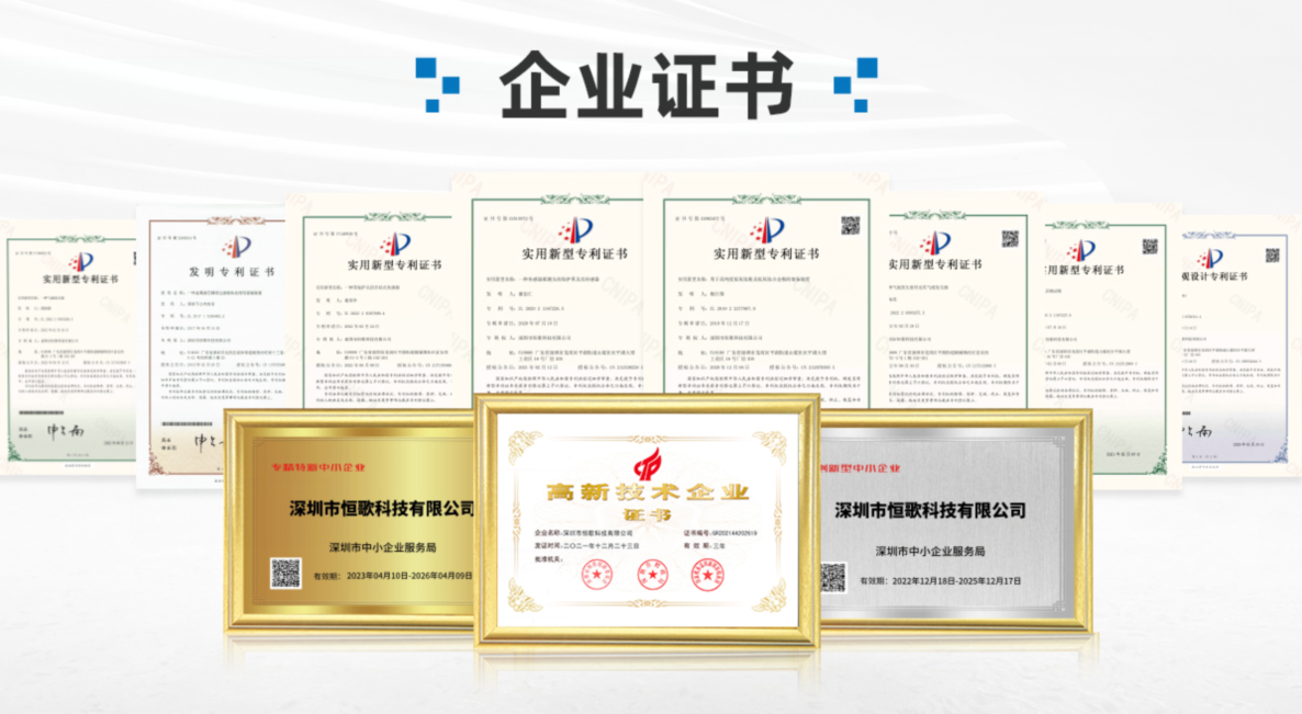 恒歌企業(yè)證書